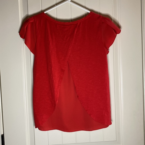 Women’s Talbots Short Sleeve Blouse XS Red - Picture 3 of 4